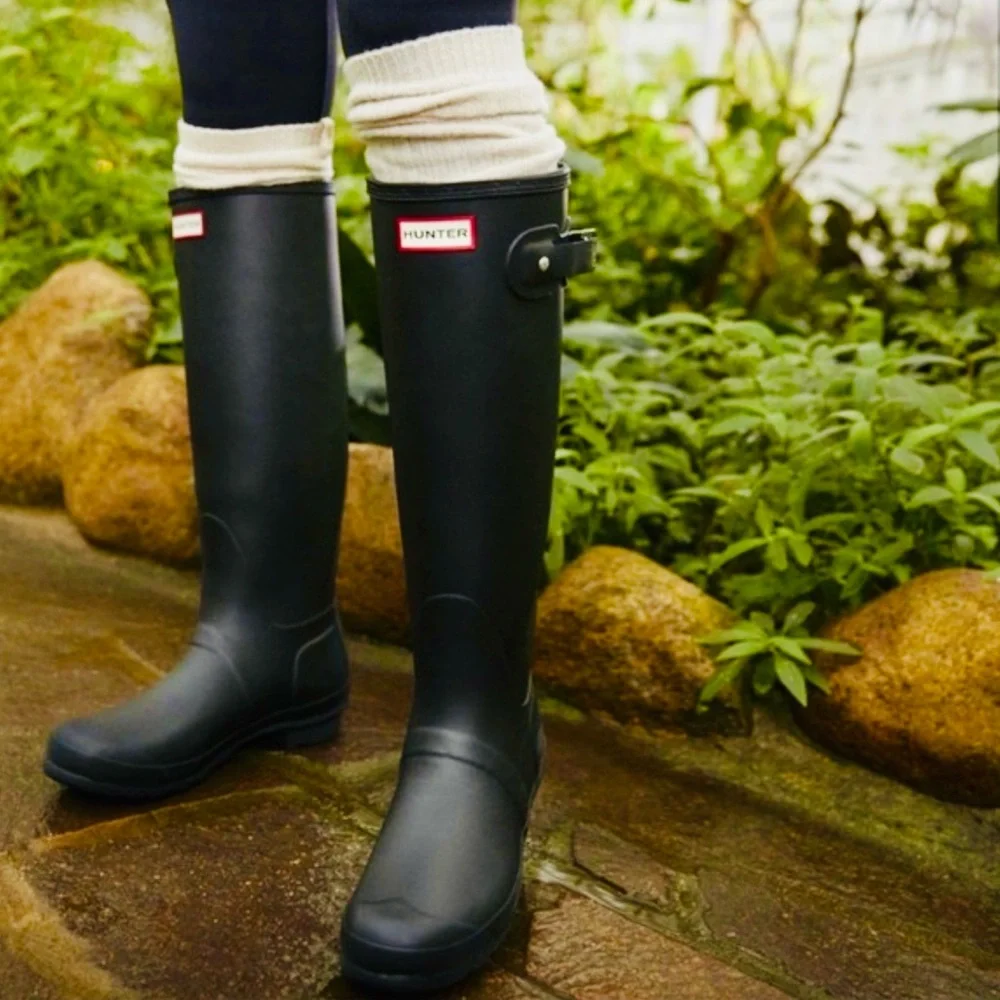 Hunter Original Side Adjustable Wellies Sz 37/6 - Picture 4 of 16